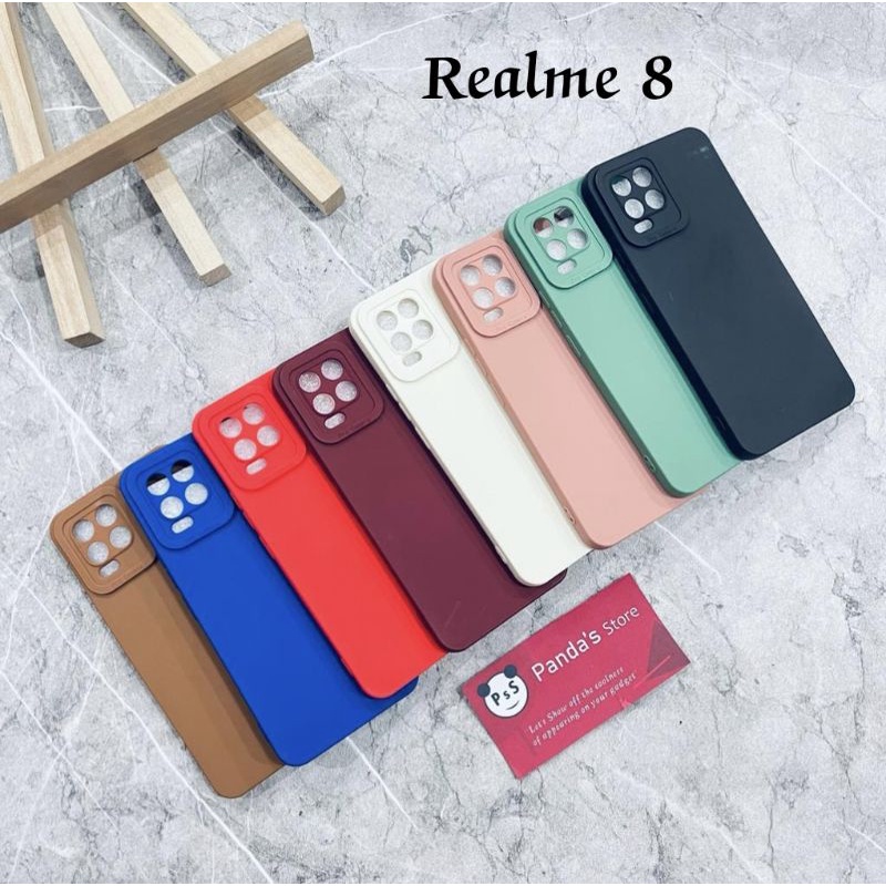 Softcase Pro Camera Realme 8 / 8 Pro Candy Case Full Color 3D Silikon TPU