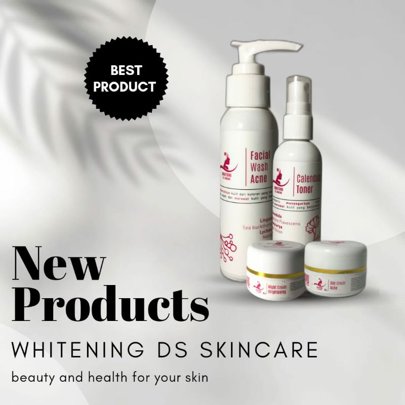 Whitening DS Skincare BPOM (Kemasan Paket) / 100% original