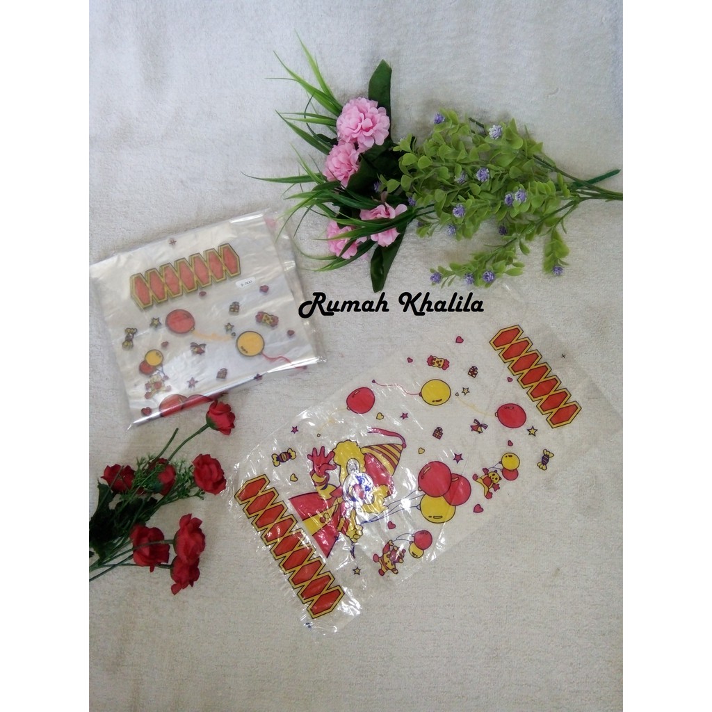 

BEST PRODUCT 1 Pack Plastik Goodie Bag/Kantong Plastik untuk Snack Ultah