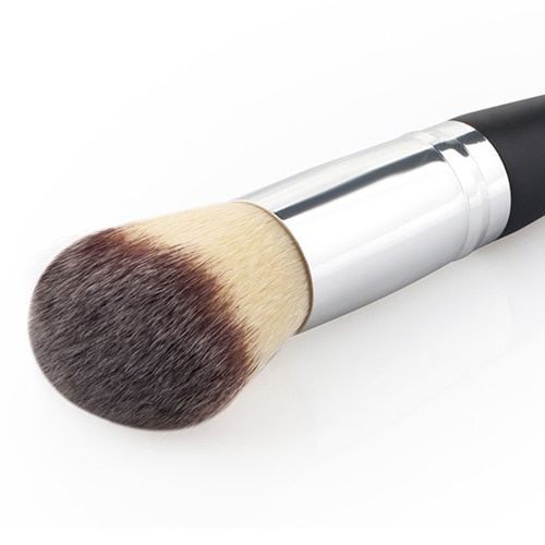 Brush Makeup Dua Sisi Dengan Gagang Kayu Untuk Blending Eyeshadow Contour Foundation Powder Blush