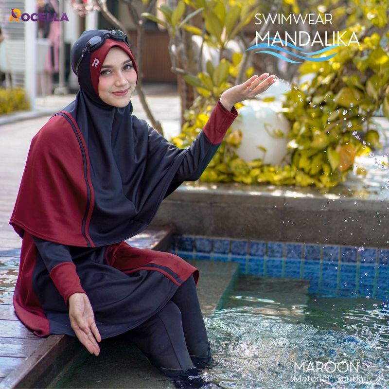 baju renang muslimah rocella swimwear mandalika original