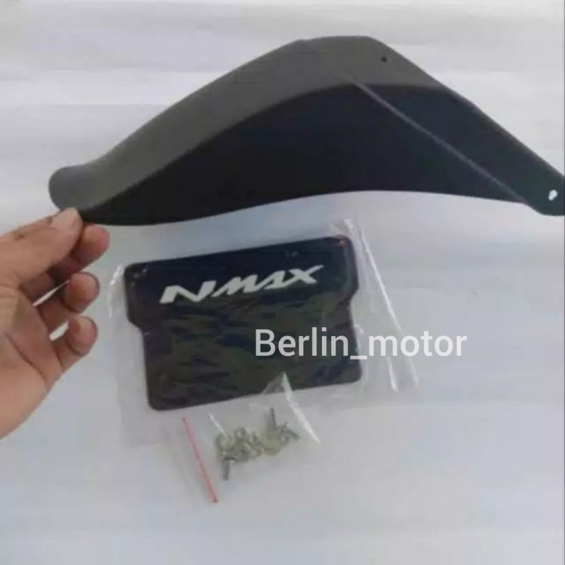 Paket Mudflap dan Sambungan Spakbor Depan  Nmax new 2020-2021/Karet Kolong Spakbor Belakang Nmax New