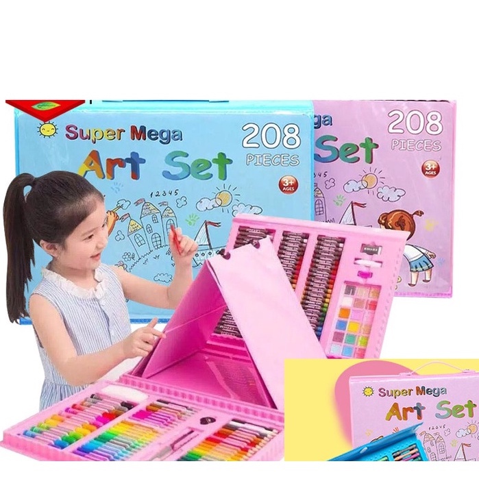 

ART Set Crayon Alat Tulis Crayon Anak isi 208