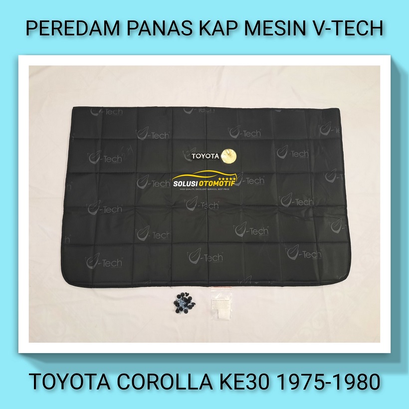 TOYOTA COROLLA KE30 1975-1980 VTECH Ori Pelindung Peredam Panas Kap Mesin Aksesoris Variasi Mobil