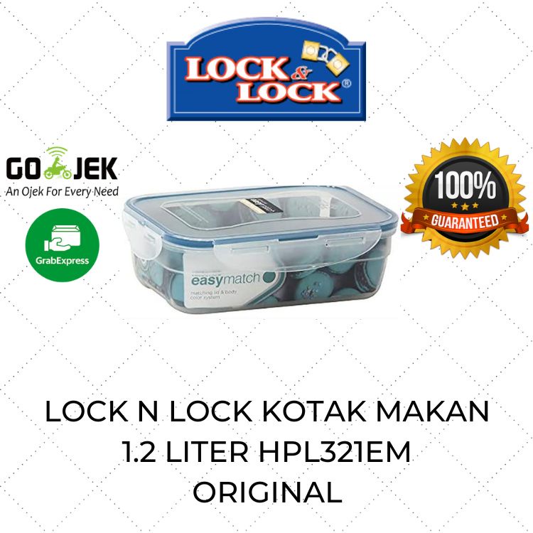 Lock n Lock Kotak Makan Anak Anti Tumpah Tahan Panas HPL321EM 1.2 Liter HPL815M 850 ml / Lunch Box F
