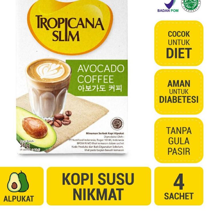 

New Product--tropicana slim avocado coffee kopi alpukat 4's