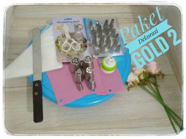 Paket terlengkap termurah Paket dekorasi kue buttercream fondant connector loyang pie egg tart