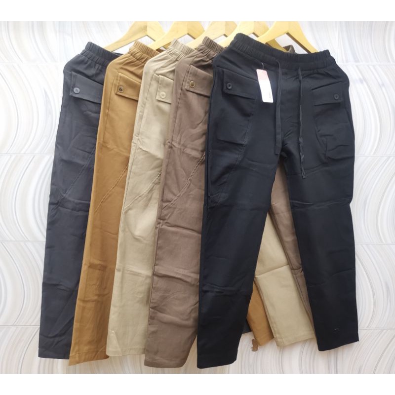 CElANABAGYPANTS WANITA STANDAR SIZE M FIT TO XXL BAHAN BENGALIN STRET PREMIUM CELANA