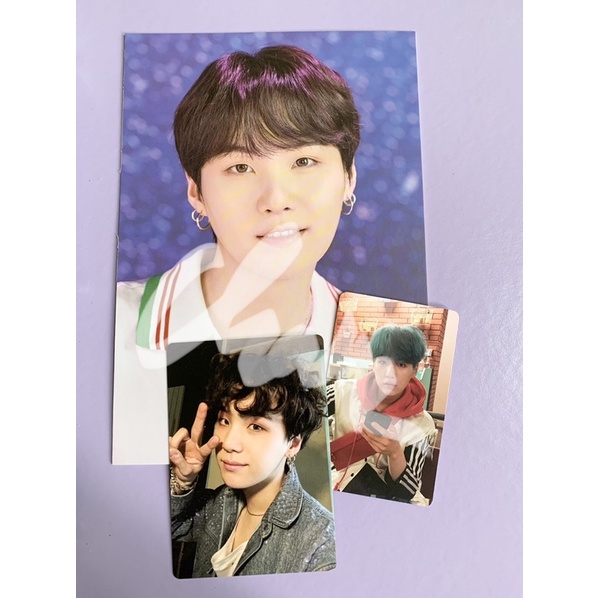 pc photocard suga yoongi bts love yourself ly her e bundle postcard sowoozo & mpc armybomb v3