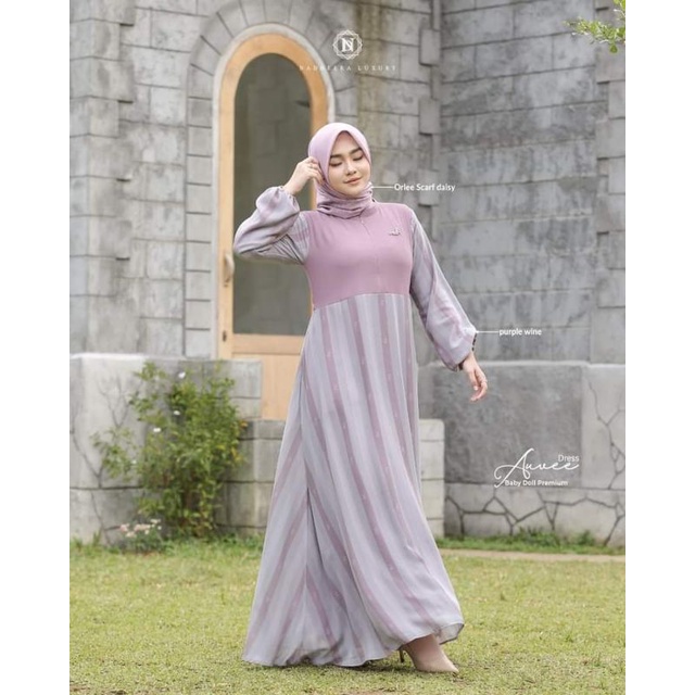 BISA COD ✔ AUVEE DRESS ORI BY NADHEERA LUXURY