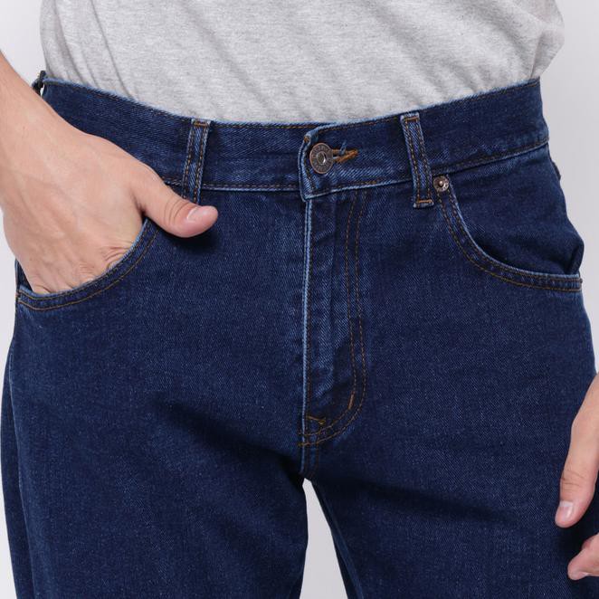 Edwin Celana Jeans Reguler Fit Pria Panjang Medium Blue Vegas 04 - Biru, 32