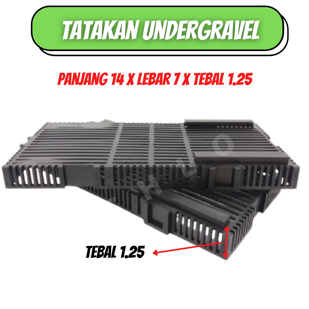 tatakan plat undergravel aquarium aquascape papan under gravel