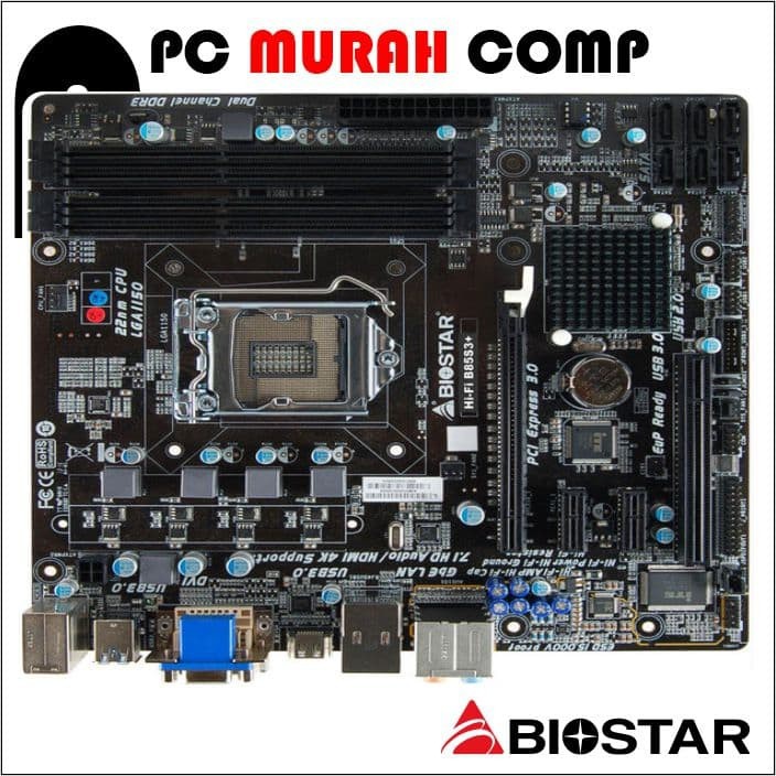 Motherboard Intel LGA 1150 B85 Biostar