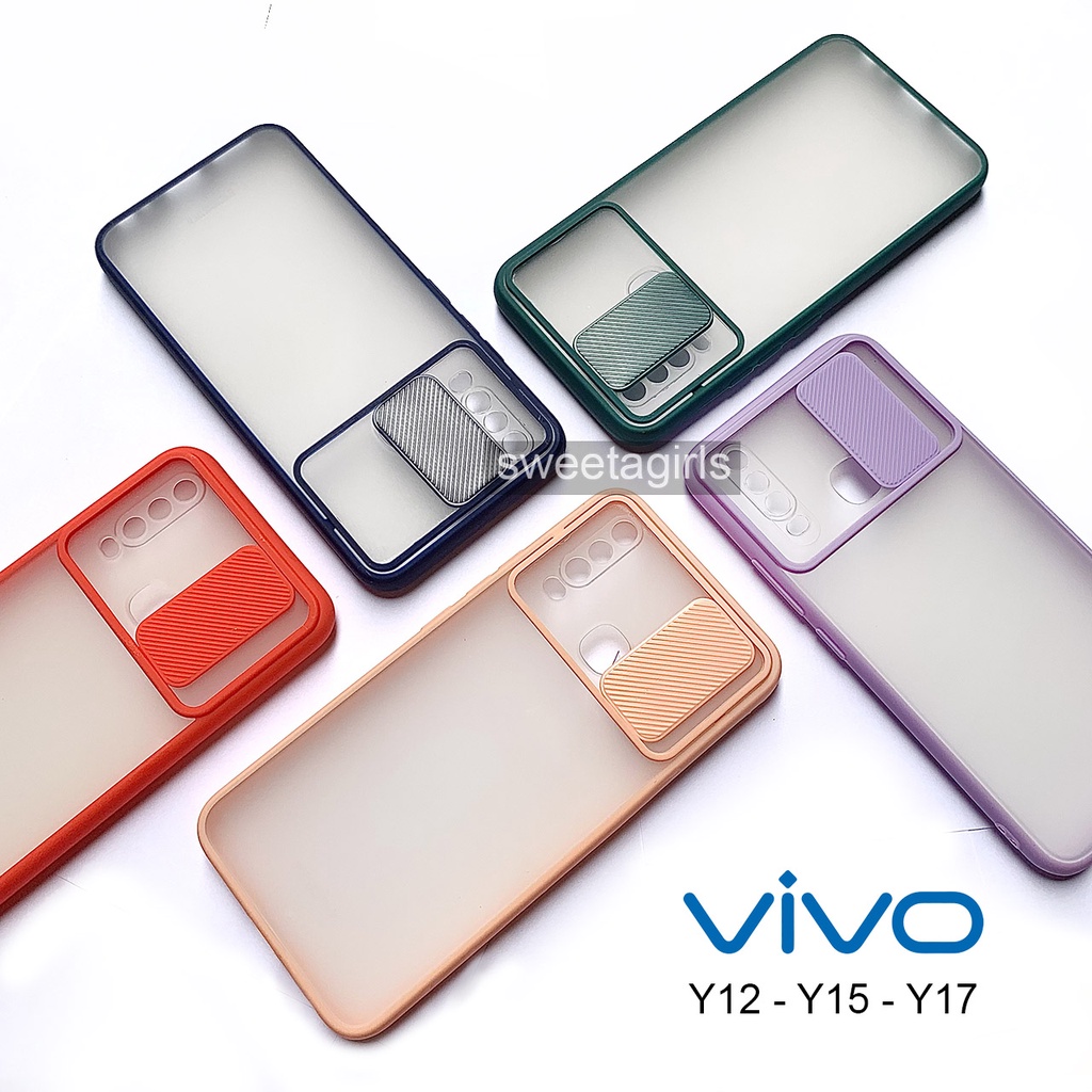 Aero Dove Slide Case Protection - Vivo Y12 - Y15 - Y17 ( Sama Ukuran ) - sweetacase.id - Camera Geser - Casing Model Kamera Bisa Buka Tutup - Casing Vivo - Kesing - Case - Softcase