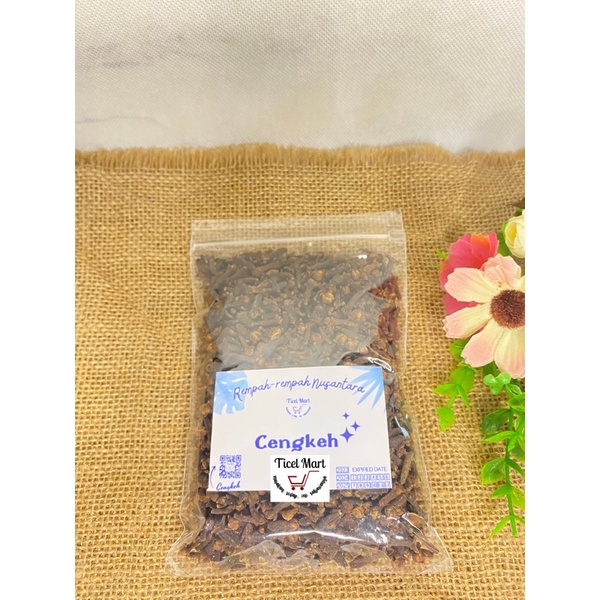 50gr | CENGKEH KERING | CLOVES | Rempah herbal asli alami bumbu dapur penyedap masakan indonesia