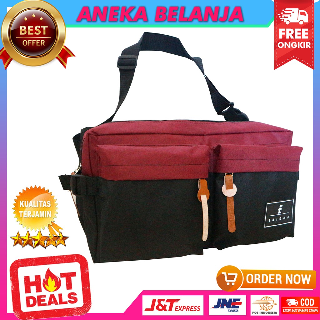 New Arrival Tas Selempang Model Terbaru Keren Khusus Cowok Berkaulitas Tas Hangout Workout Ekonomis