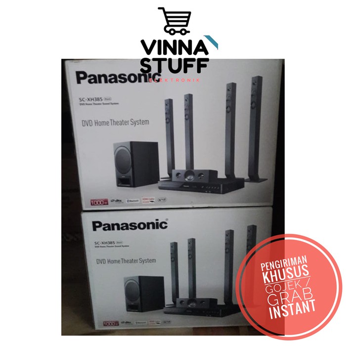 DVD Home Theater Sound System Panasonic SC-XH385 Speaker Bluetooth