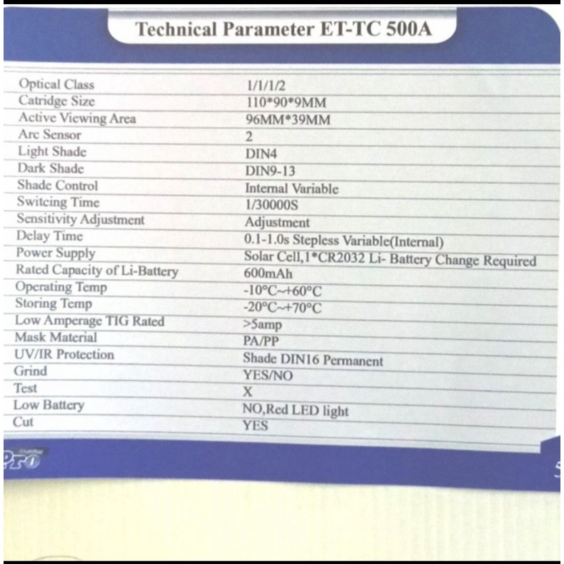 multipro et tc500a helm kedok las otomatis tc 500a