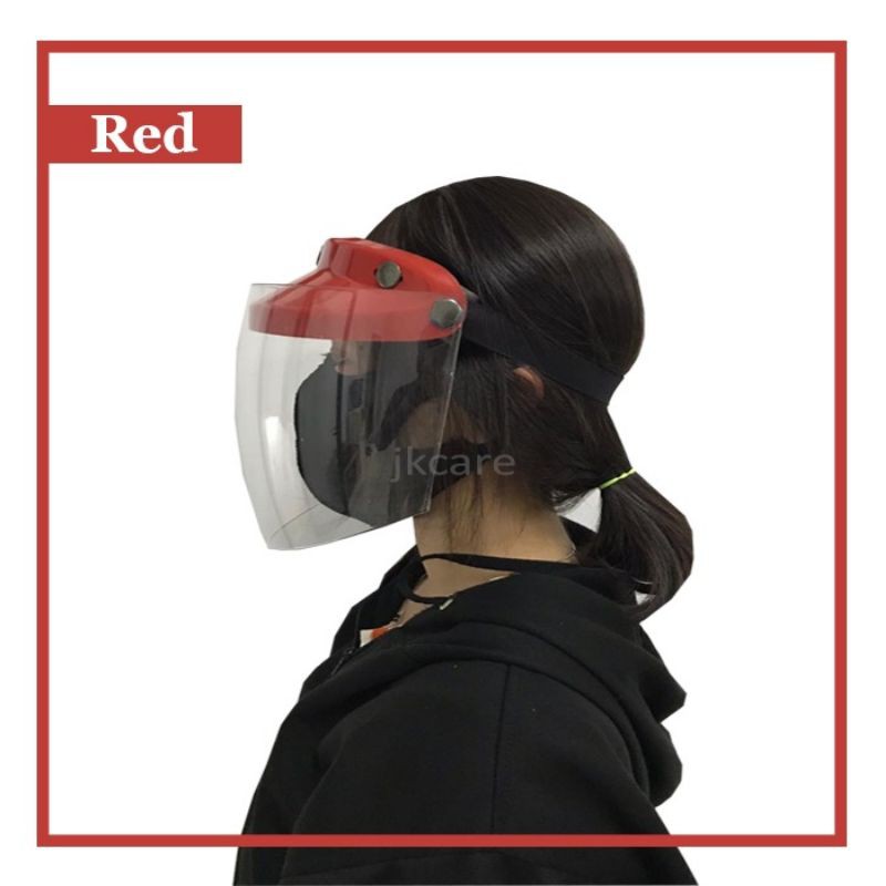 TERMURAH FACE SHIELD HELM PELINDUNG WAJAH / FACE SHIELD APD / HELM FACE SHIELD MUKA -BISA NAIK TURUN