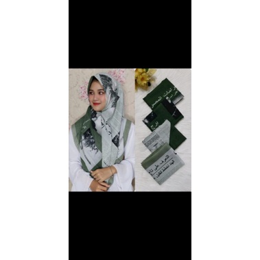 Hijab Koran Arab Koran Arab Indo Kekinian Segi Empat Art Lasercut