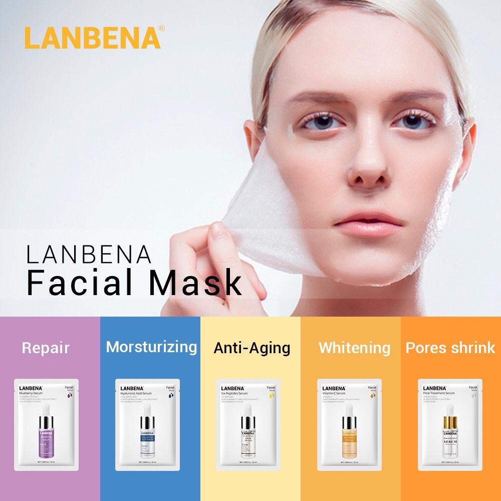SHEETMASK LANBENA SERUM FACIAL MASK MASKER WAJAH