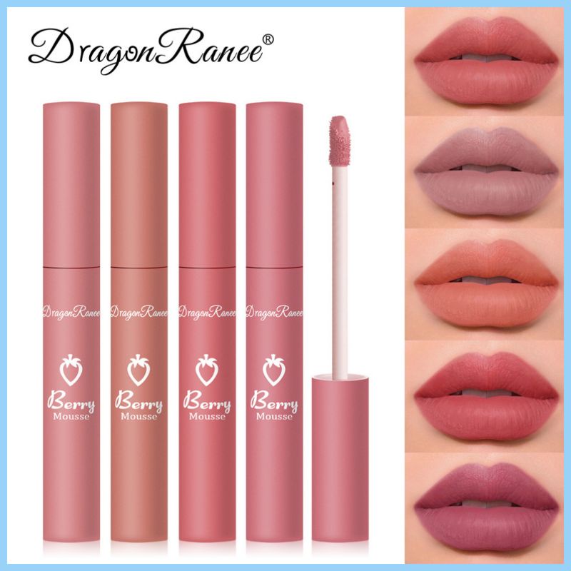 Berry Mouse DRAGONRANEE Matte Lipstick Moisturizing Lip Gloss Waterproof Lip Glaze Original