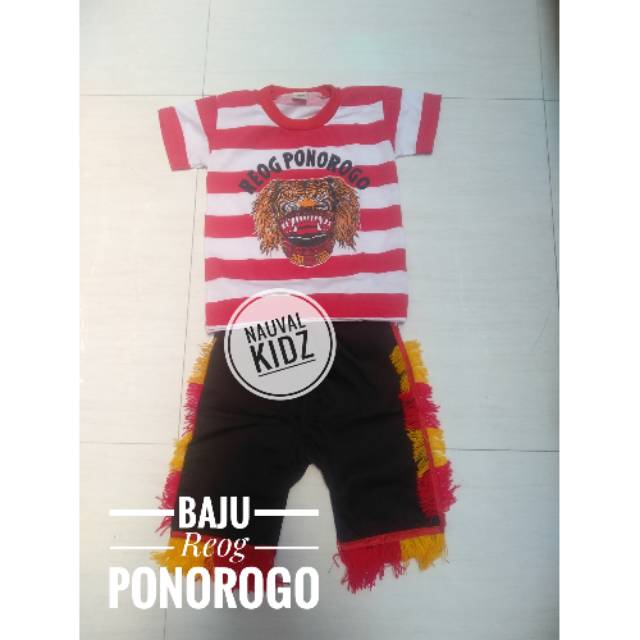 Baju stelan Reog Ponorogo / reog Ponorogo anak