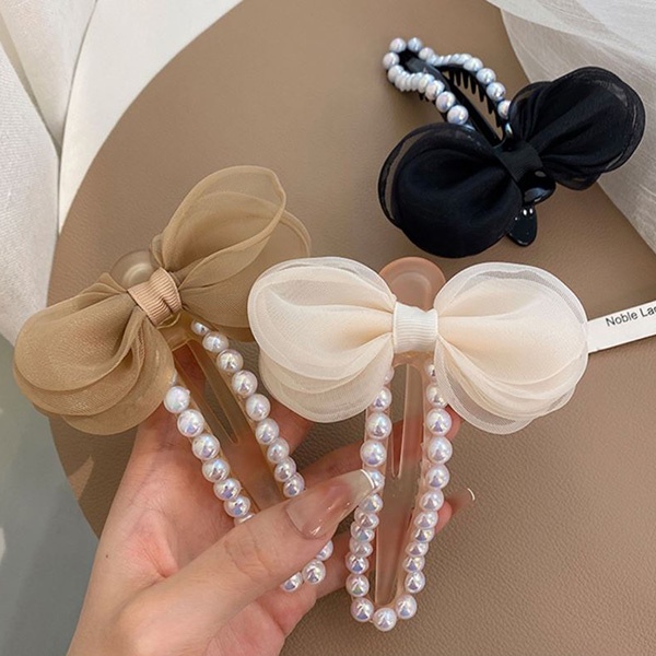 jepit rambut mutiara pita fairy pearl hairclip jje082(3F5)