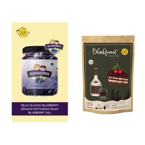 

Promo OlesinAjah Selai Blueberrin 200Gr + Blackforest Premium Flavoured Drink 120G