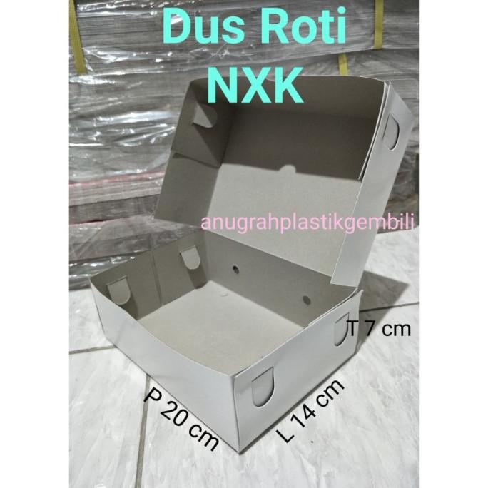 

:>:>:>:>] Dus Roti NXK kotak panjang dus kue uk. 20 x14 x 7 cm (perpack)
