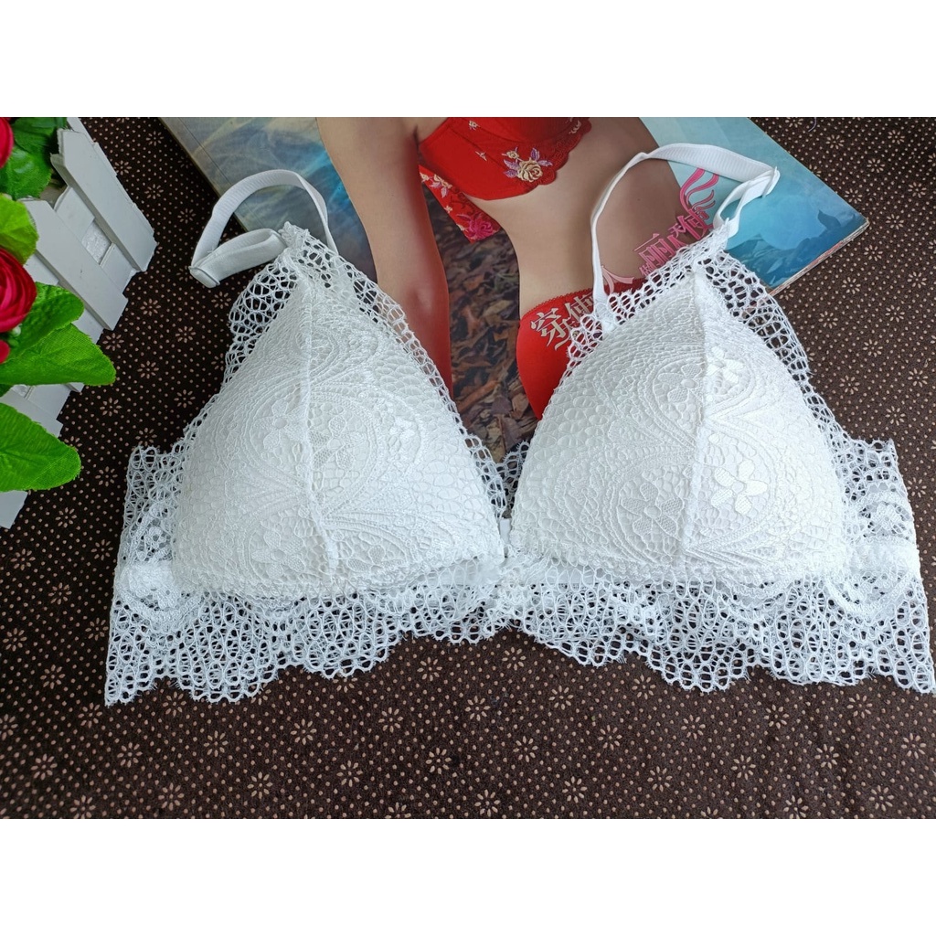 BRA/ BH WANITA BUSA tipis Renda BW-1102# Tidak ada kawat