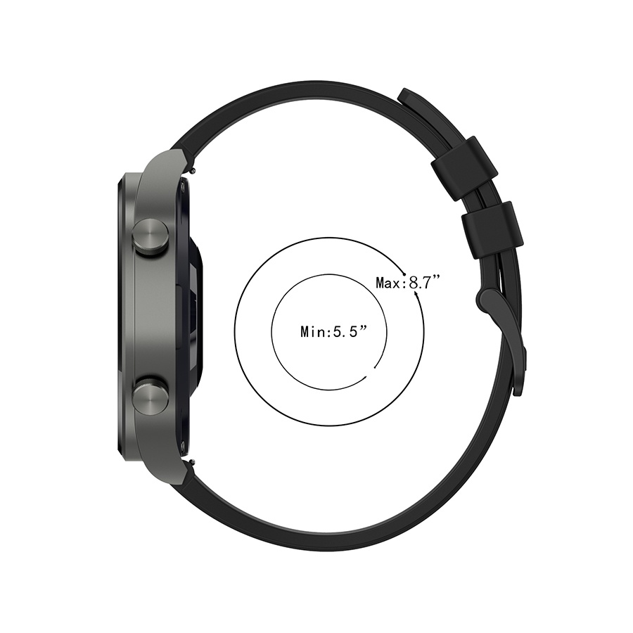 Silicone Strap For Huawei / Samsung / Amazfit / Xiaomi Watch GT2 GT3 46mm Watch3 Watchband 22mm Men Women Sports Bracelet Replacement Band aksesoris jam tangan