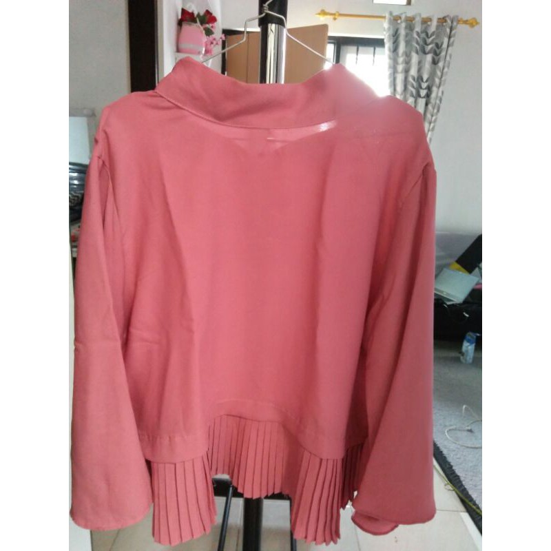 blouse wanita panjang warna pink mayang collection