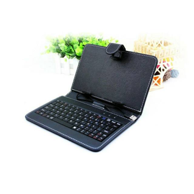 Keyboard untuk tablet 8 9 10 Inch Micro USB Tablet Keyboard Bracket Protector Keyboard Leather Case