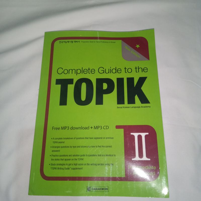 BUKU PERSIAPAN TEST TOPIK II KOREA/BUKU BAHASA KOREA/KOREAN TOPIK II MENULIS