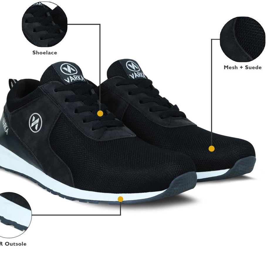 Hot Sale - Sepatu Sneakers Pria V 692 Brand Varka Sepatu Kets Olahraga Joging  Warna Hitam ✔