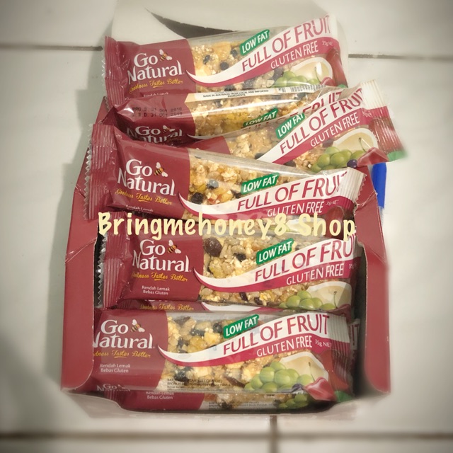 Jual FULL of Fruit Snack Bar Go Natural Gluten Free Shopee Indonesia