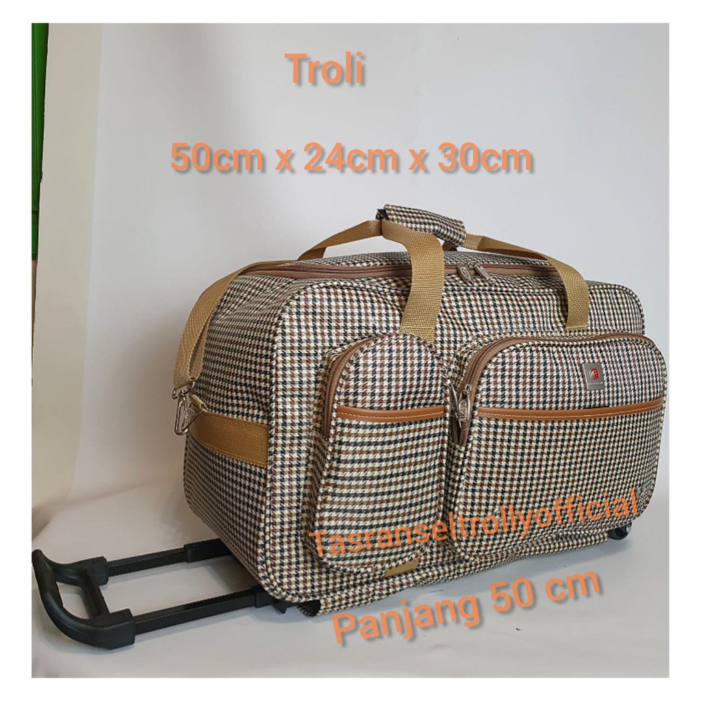 Tas Pakaian Troli Polo Interclub 50cmx24x30cm ukuran medium original