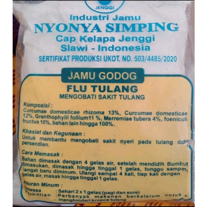 JAMU GODOG FLU TULANG