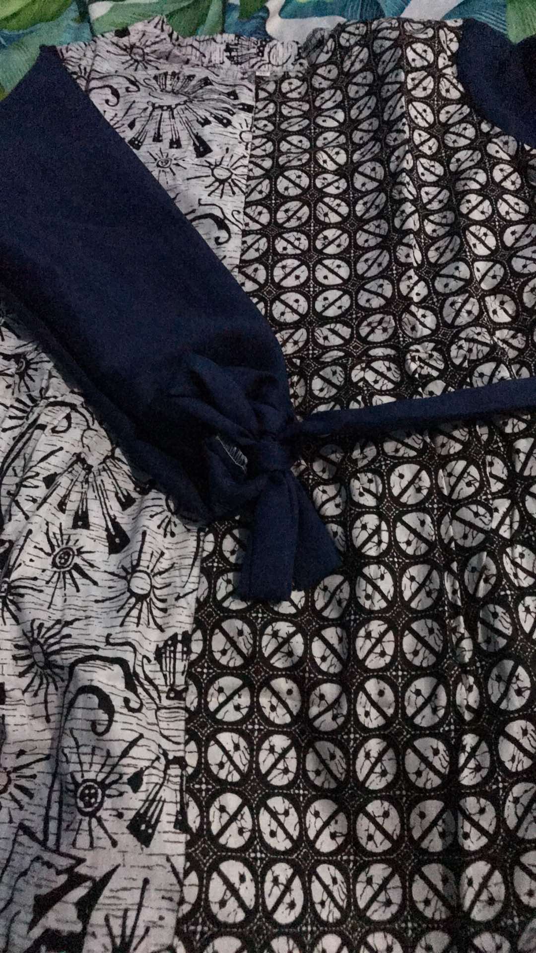 S M L Xl Xxl 3l 4l 5l Tunic Batik Motif Trend Seragam Batik Baju Batik Wanita