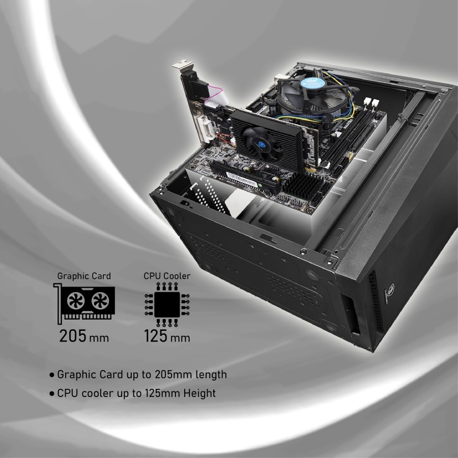 VURRION Office Pro KR-21 Include PSU 500 WATT-Case Computer