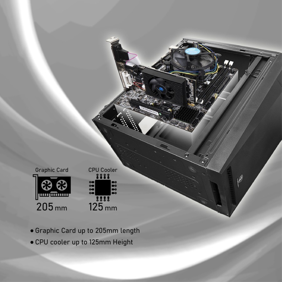 VURRION Office SC Pro KR-21 Include PSU 500 WATT-Case Computer