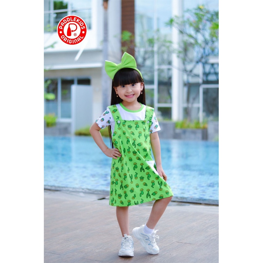 SETELAN ANAK PEREMPUAN OVERALL ROK FREE MASKER USIA 2-10 TAHUN