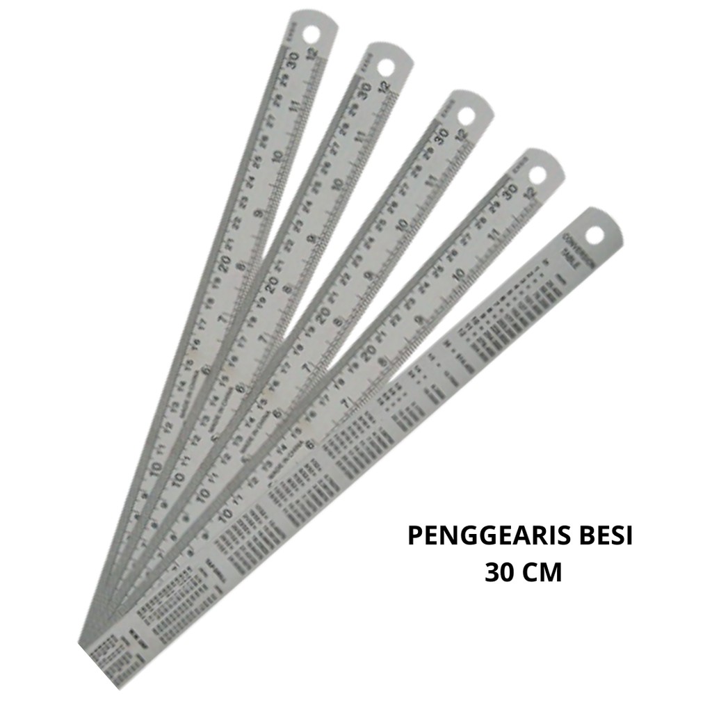 

Penggaris Besi 30cm/Alat Ukur/ Penggaris Ukur Stainless stel