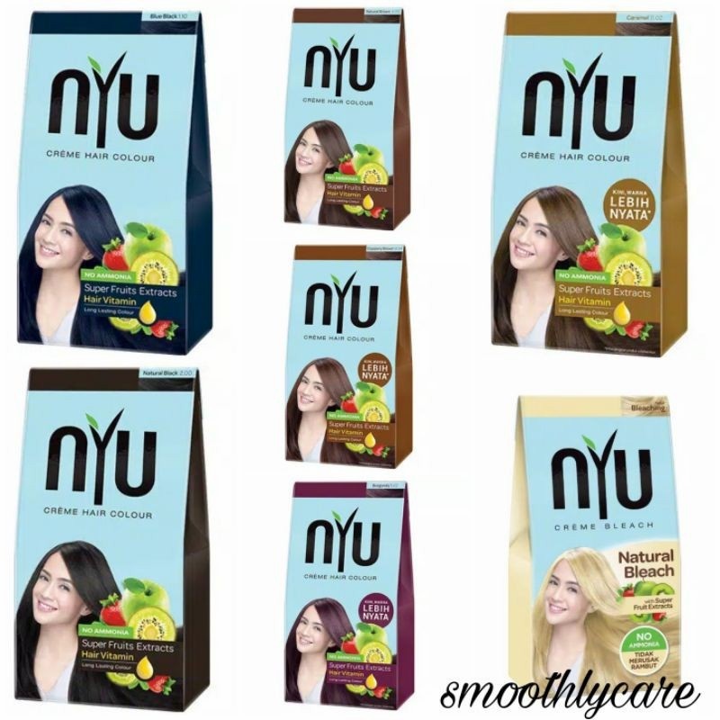 Jual Nyu Creme Hair Colour Cat Rambut Semir Rambut Pewarna Rambut Indonesia Shopee Indonesia