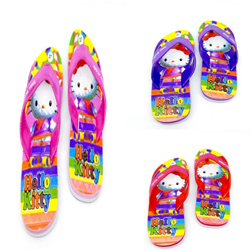 Arkn-sandal anak Star Kid Hello~kitty sandal jepit anak sol karet