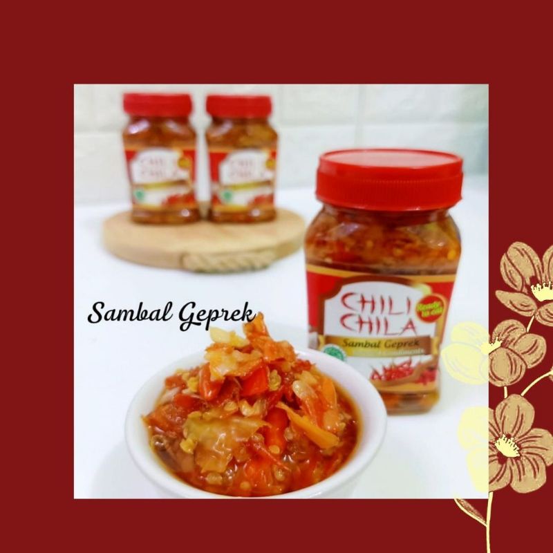 

Sambal Chili Chila Geprek Isi Banyak 210gram Pedas Halal MUI