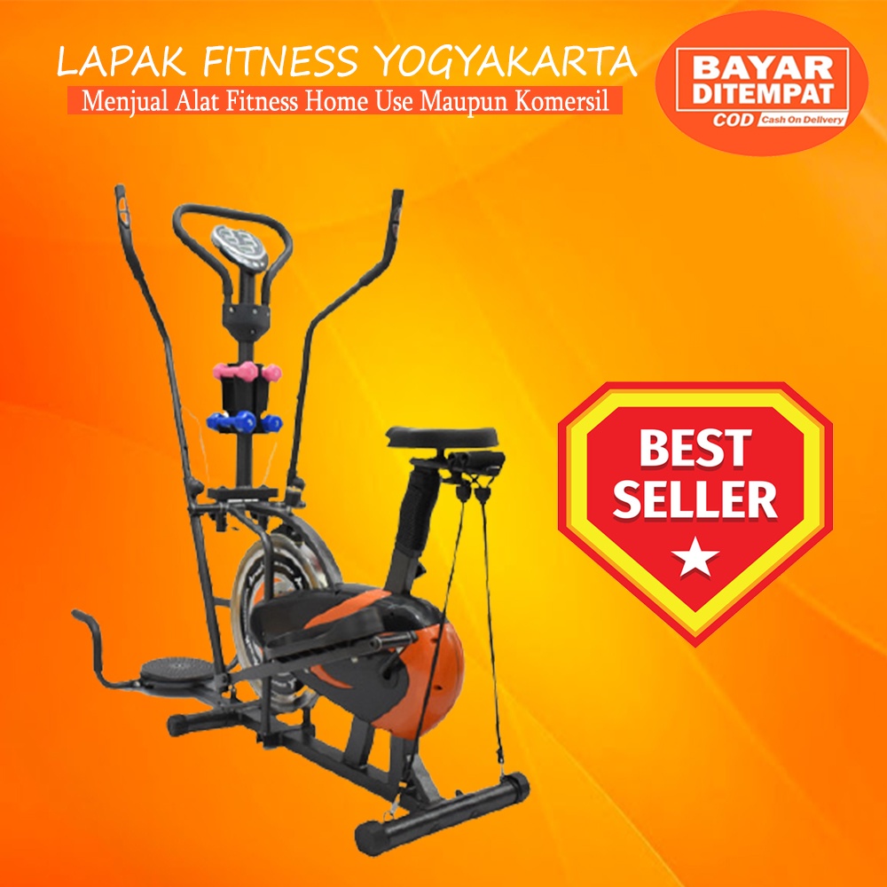 Alat Fitness Elliptical iReborn IR-802i Orbitrac - Trainer Multifungsi dengan Aksesori Lengkap