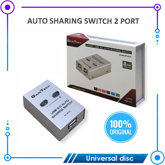 Auto Switch Printer USB 2 port Gaintech