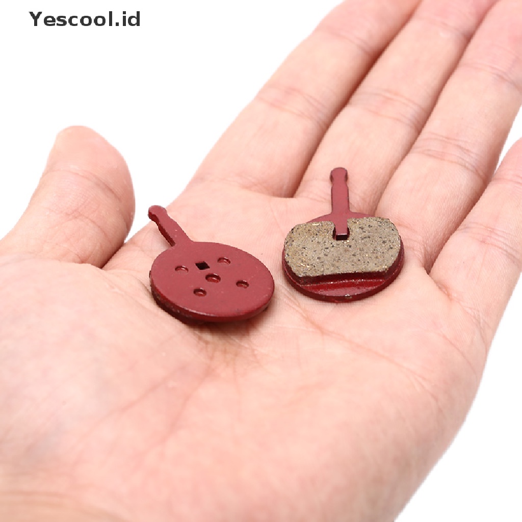 Yescool 1 Pasang Kampas Rem Cakram Sepeda Bahan Semi Metal Resin